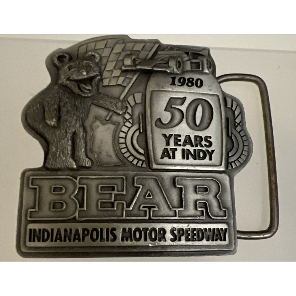 1980 INDY 500 BELT‎ BUCKLE  #18 of 500 Bear Alignment Indianapolis